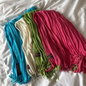 Colorful Pashmina Scarves Set